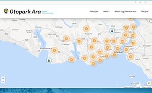 Otopark Ara Android Uygulaması ve İnternet Sitesi